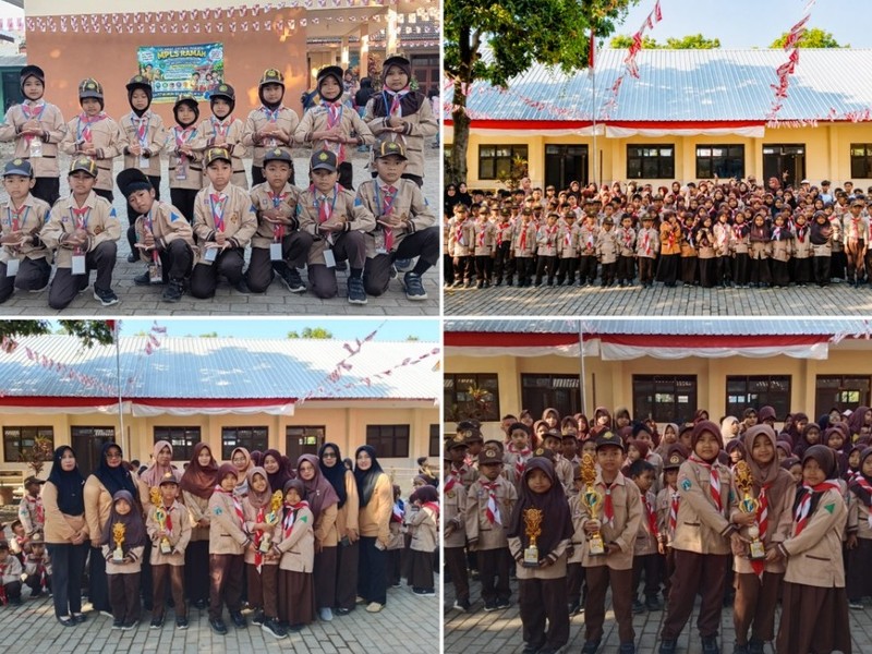 SDN 1 SELETRENG MELAKSANAKAN APEL HARI PRAMUKA